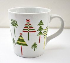 Crate &amp; Barrel Julia Rothman Christmas Tree Mug - Holiday Ceramic Coffee... - £13.36 GBP