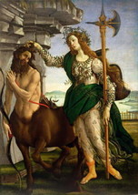 Athena and the Centaur 1480 ceramic tile mural backsplash medallion - £45.62 GBP+