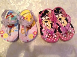 Lot of 2 Disney sandals Size 5 6 Minnie Mouse Size 5 Princess shoes  - £10.84 GBP