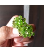 925 Sterling Silver Natural Peridot Drops Stud Gemstone Earrings  - $307.81 CAD