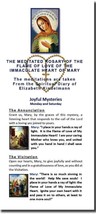 The Meditated Rosary of the Flame of Love of the Immaculate Heart of Mar... - $3.91