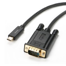 Usb C To Vga Cable 3 Ft, Usbc Type C To Vga Cord Braided (Thunderbolt 3) Compati - £15.97 GBP