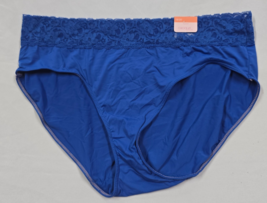 Lane Bryant Cacique Nylon Hipster Panty Blue Lace 18/20 NEW - $14.84