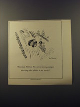 1953 American Airlines Ad - Riding Down Falls in a Barrell - £14.55 GBP