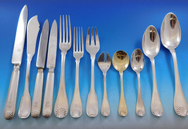 Filet Coquille AKA Shell by Aucoc French 950 Silver Flatware Set Service - £30,624.63 GBP