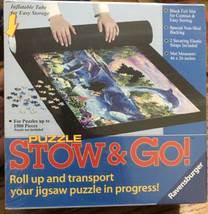 NEW Ravensburger Puzzle Stow and Go Storage Roll up Mat up To 1500 Pcs 46x26 IN - £7.41 GBP