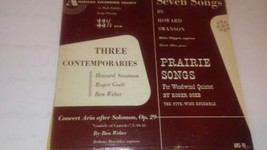 Swanson Goeb Weber - Three Contemporaries LP VG+ ARS 10 Vinyl 1950 Record - £18.43 GBP