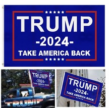 Trump 2024 Take America Back Flag Donald MAGA KAG Republican Conservative USA - £11.87 GBP