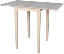 Small Drop-Leaf Table, Unfinished, By International Concepts. - £99.89 GBP