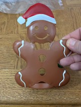 Gingerbread Man Christmas Candle Holder-Brand New-SHIPS N 24 HOURS - $18.69