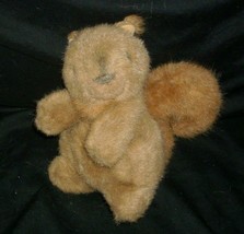 8&quot; Vintage 1986 Gund Brown Tan Squirrel Stuffed Animal Plush Toy Old Soft - £12.15 GBP