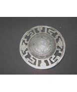 VTG Taxco Sterling Silver .925 Mayan/Aztec Calendar pin  or pendant SIGNED - $54.33 CAD