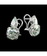 2 Ct Round Cut Simulated Diamond Solitaire Stud Earrings 925 Silver Gold... - $124.56 CAD