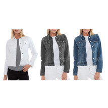 NWT The Limited Women Long Sleeve Button Up Jean Casual Stretch Denim Jacket $55 - £32.95 GBP