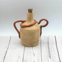 Handmade Ceramic Bottle With Cork Stopper, Decorative Sculptural Pottery Vase - £134.58 GBP