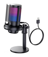 RGB USB Condenser Recording Microphone  for PS4 PS5 PC Laptop Game - £11.18 GBP