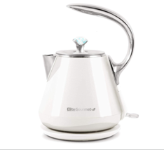 Elite Gourmet 1.2 EKT-1203W Double Wall Insulated Cool Touch Electric Tea Kettle - £41.66 GBP