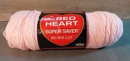 Red Heart Super Saver Yarn Baby Pink E300 Color 0724 8oz 1 Skein - $12.20