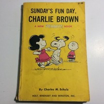 SUNDAY&#39;S FUN DAY, CHARLIE BROWN Charles Schulz PEANUTS Cartoon HOLT 1st ... - £3.15 GBP