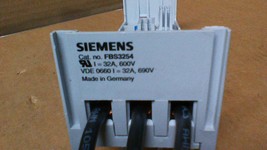 SIEMENS FBS3254 CIRCUIT BREAKER ADAPTER SHOE /3P 32A MAX /600VAC /DIN RA... - $19.59