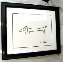  Pablo Picasso The Dog Professionally Framed  Black and White 21”X 17” - $34.99