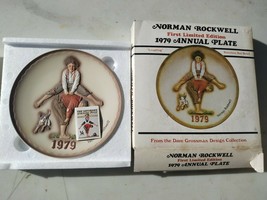 Norman Rockwell &quot;Leap Frog&quot; First Limited Edition 1979 Annual Plate Original Box - £14.47 GBP