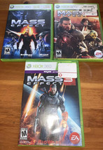 Mass Effect Trilogy 1 2 3 XBOX 360 Game Collection Bundle Set Lot Tested - £16.61 GBP