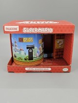 Super Mario Mug Paladone Nintendo Super Mario Level Shaped Mug Paladone New - $22.79