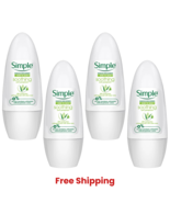 4x Simple Anti-Perspirant Roll-On Deodorant Sensitive Skin 48-Hour Prote... - $42.37