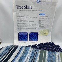 Fons &amp; Porter Quilt Supply Tree Skirt Sewing Kit Blue/Green New in Package - £34.36 GBP