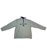 Reebok New York Giants Quarter ZIP Fleece Pullover Grey XL Vintage - $33.16 CAD