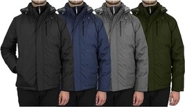 Mens Heavyweight Parka Jacket Coat With Detachable Hood Water Resistant ... - $924.49 MXN