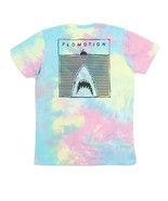 FLOMOTION: &quot;JAWS&quot;: TIE-DYE: MINT: T-SHIRT: SIZE: LARGE: BRAND NEW: SOLD OUT - £18.65 GBP