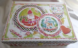 MacKenzie-Childs Cookies And Cheer Gift Box Only Excellent Condition - £20.77 GBP