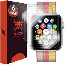 Apple Watch Series 3 2 1 42mm Screen Protector Scratchproof Bubble Free 6 Pack - £21.36 GBP