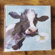 Cow Wall Art, Canvas Print, Farm Animal, Farmhouse Decor, Frameless, 8x8 inch