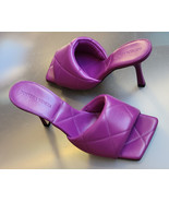 Bottega Veneta Women Lido Blink 3.5&quot; Heel Shoes Quilted Hot Pink Italy S... - $879.99