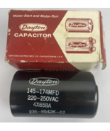 OEM Dayton AC Capacitor Motor Start 4X658A NOS 220-250VAC 145-174MFD - $27.77 CAD