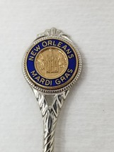Mardi Gras New Orleans Louisiana Spoon Souvenir Pelican 1960s Vintage - $11.35