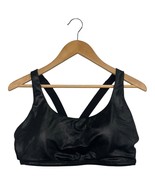 Spanx Sports Bra Womens XL Black Faux Leather Look Athletic Workout Yoga... - $39.25 CAD