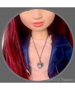Light Blue Crystal Look Heart Pendant Doll Necklace • 18”  Fashion Doll ... - £3.87 GBP