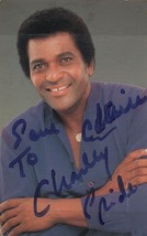 Charley Pride Hand Signed Photo Postcard - £7.05 GBP