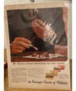 Mr. Sharp Best Creams The Wonderful Candies Of Whitman Ad Poster Vintage... - €8,59 EUR