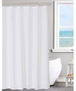 White Magnetized Shower Curtain Liner Shower Bath Accessory Vinyl - £7.39 GBP