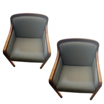 Pair of Vintage Mid-Century Walnut Arm Chairs - £605.38 GBP