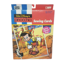 VINTAGE 1992 ROSEART DISNEY PINOCCHIO SEWING CARDS W YARN NEW IN PACKAGE... - £28.96 GBP