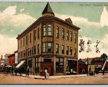 Post Office Building Crestline Ohio OH 1907 DB Postcard D15 - $6.88