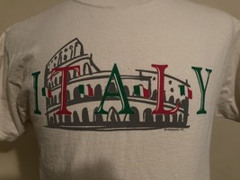 Vintage Italy Tourist T-Shirt Size Med Delta Magnum Weight Cotton Experience Inc - £9.19 GBP