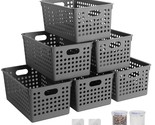 6Pack - Small Pantry Organizer Bins Stackable Basket Household Organizer... - $30.99