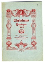 1908 Christmas Catalogue Novello &amp; Co. New York Anthems Carols Books Org... - $35.73
